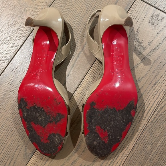Nude Christian Louboutin Strappy Sandals Size 38 - Picture 4 of 8